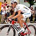 Andy Schleck im weissen Trikot des besten Jungfahrers bei der 14 Etappe desGiro d'Italia 2007